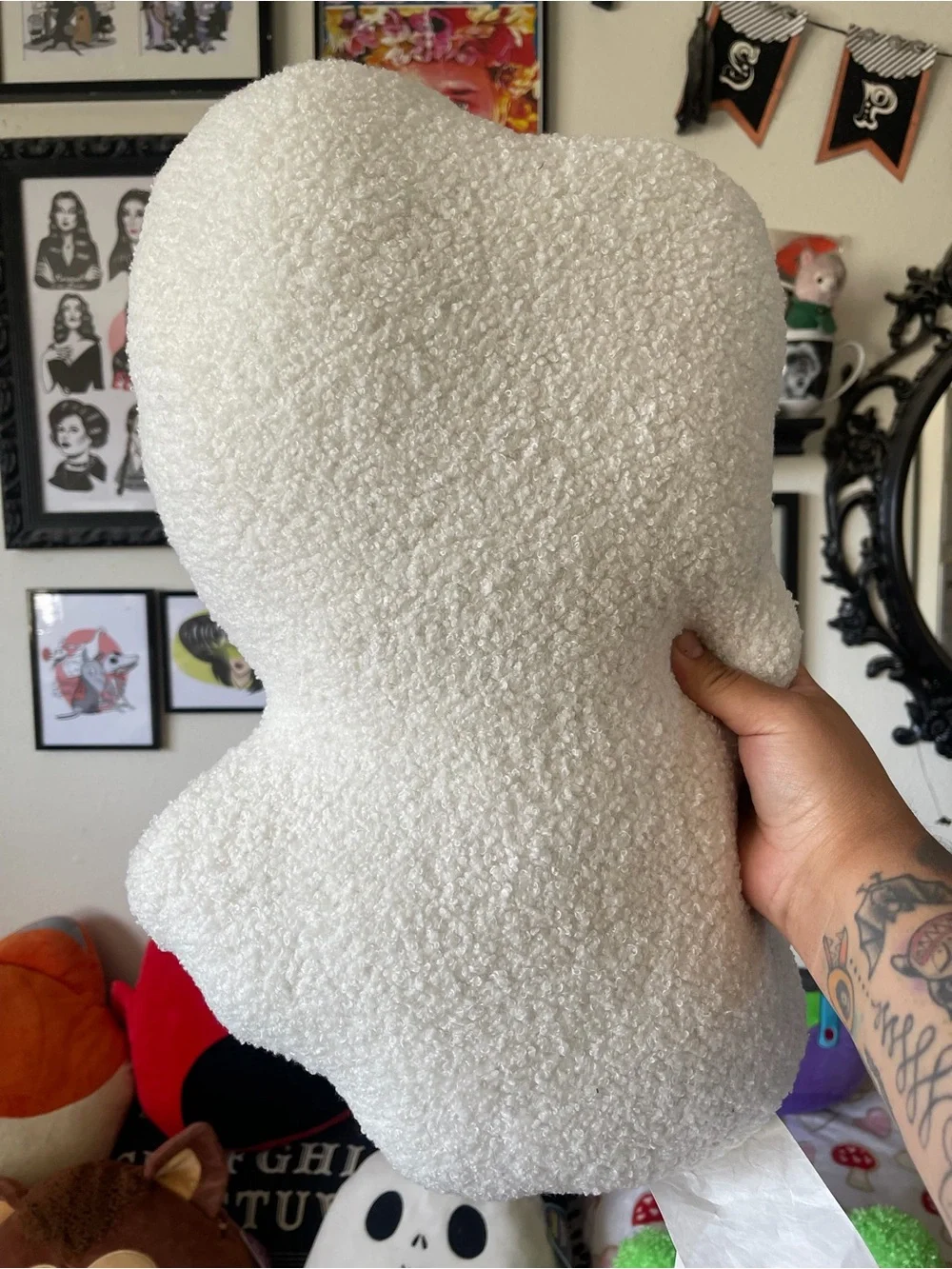 Snoopy Plush Pillow with Red Cape